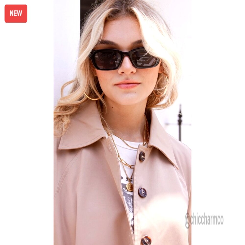 Oversized Trench Coat Windproof Polyester Recycle… - image 6